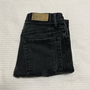 Mnml Mens 32 Black Skinny Distressed Moto Jeans